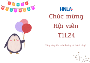 Chúc mừng hội viên thành lập tháng 11.2024